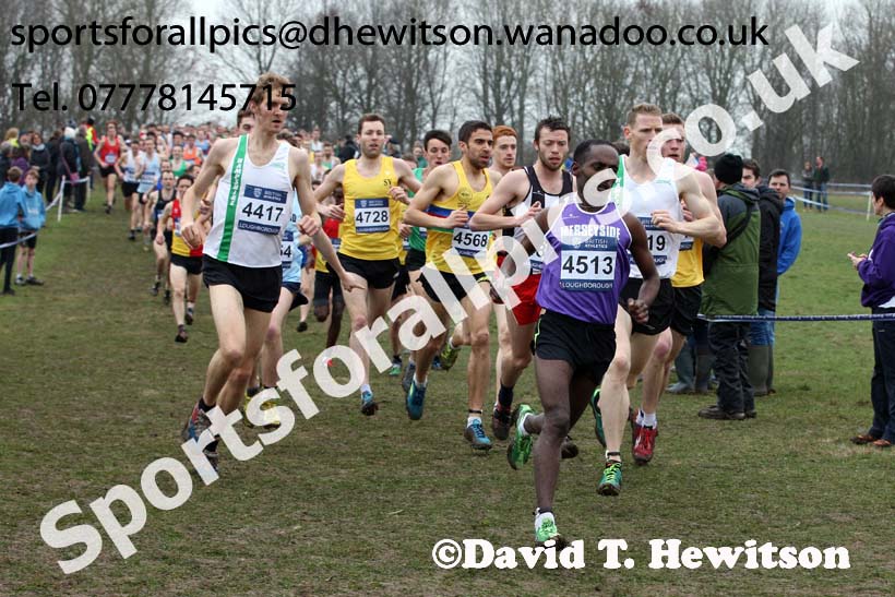 Senior mens Inter Counties Cross Country, Prestwold Hall, Loughborough. Photo: David T. Hewitson/Sports for All Pics